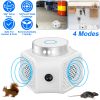 360Â° Ultrasonic Rodent Chaser Electronic Plug-in Mouse Control for Indoor Use Rodent Deterrent with Ultrasonic Sound