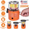 2000W 2 In 1 Camping Stove Tent Heater Outdoor Gas Stove Portable Backpacking Stove with 3 Modes 360Â° Radiant Heating for Camping Hiking Picnic BBQ