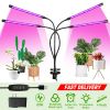 Grow Lights for Indoor Plants, iMounTEK 80W 80 LEDs Plant Lights with Red Blue Full Spectrum 10 Dimmable Level 360Â°Adjustable Gooseneck 3/6/12H Timer