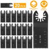 20 Saw Blade Metal Oscillating Multitool Cutter Fit for Fein Multimaster Multi-Max Dewalt Craftsman Ridgid Makita Milwaukee Rockwell