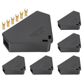 6 Packs Mouse Bait Station with Keys Tamper Resistant Indoor Outdoor Mouse Bait Boxes Reusable Locking Rodent Bait Stations for Home Garage Garden War