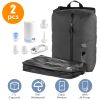 2Pcs 17L Vacuum Bags with Pump Clear Window Handle IP67 Waterproof TPU Vacuum Packing Cubes TravelÂ Vacuum Seal Bags Packing Organizers for Clothing L