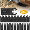 20 Saw Blade Metal Oscillating Multitool Cutter Fit for Fein Multimaster Multi-Max Dewalt Craftsman Ridgid Makita Milwaukee Rockwell