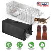 31x12x11â€ Folding Live Animal Trap Cage With Waterproof Cover And Gloves Humane Easy To Catch And Release Trap For Stray Cats Raccoons Squirrel Skun