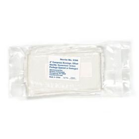 Compress Bandage, 4", Offset, Sterile (Off Center)