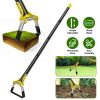 60.63in Adjustable Garden Hoe Handheld Stirrup Hula Hoe Scuffle Loop Hoe Gardening Weeder Cultivator Weeding Rake for Weeding/Loosening Soil