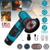 12V Cordless Mini Angle Grinder Hand Polishing Grinding Machine Cordless Cutter Grinding Tool with 7Pcs Disc 2Pcs 1100mAh Batteries and Charger Hex Ke