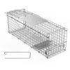 Humane Cat Trap Cage Catch Release Live Animal Rodent Cage Collapsible Galvanized Wire for Small Raccoons Beavers Groundhogs Foxes Armadillos