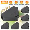 6 Packs Mouse Bait Station with Keys Tamper Resistant Indoor Outdoor Mouse Bait Boxes Reusable Locking Rodent Bait Stations for Home Garage Garden War