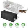 31x12x11â€ Heavy Duty Folding Live Animal Trap Cage With Waterproof Cover Humane Easy To Catch And Release Trap For Stray Cats Raccoons Squirrel Skun