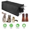 31x12x11â€ Folding Live Animal Trap Cage With Waterproof Cover And Gloves Humane Easy To Catch And Release Trap For Stray Cats Raccoons Squirrel Skun