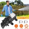 12V Water Pump with 2 Hose Clamps 130PSI Self Priming Sprayer Pump 70W Electric Diaphragm Water Pump 6L/Min for RV Camper Marine Boat