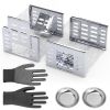 2Pcs Humane Rat Trap Catch and Release Live Mouse Cage Traps with Automatic Continuous Cycle Trapping for Chipmunk Rodent Mouse Small Animals