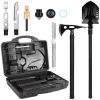Multifunctional Shovel Axe Set Camping Survival Shovel Multitool Emergency Survival Gear with Extension Handles Carrying Box