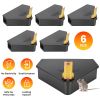 6 Packs Mouse Bait Station with Keys Tamper Resistant Indoor Outdoor Mouse Bait Boxes Reusable Locking Rodent Bait Stations for Home Garage Garden War