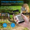 4G 4K 30FPS Solar Trail Camera Outdoor Wildlife Camera Motion Activated IP66 Waterproof with 140ÂºViewing Angle No Glow Night Vision SIM Card APP Cont
