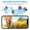 4G 4K 30FPS Solar Trail Camera Outdoor Wildlife Camera Motion Activated IP66 Waterproof with 140ÂºViewing Angle No Glow Night Vision SIM Card APP Cont