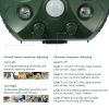 Ultrasonic Animal Repeller Solar Powered Repellent with Motion Sensor LED Flashing Lights IPX6 Waterproof Outdoor for Farm Garden Yard