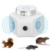 360Â° Ultrasonic Rodent Chaser Electronic Plug-in Mouse Control for Indoor Use Rodent Deterrent with Ultrasonic Sound