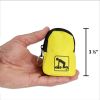 Cpr Yellow Beltloop Keychain Backpack With Faceshield, Gloves, And Cleansing Wipes