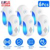 6 Packs Ultrasonic Pest Repellers Electric Plug-In Indoor Pest Control Mouse Repellent Chaser Deterrent Rodent Chaser with 2 Modes for Home Kitchen Of