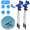 2Pcs Fishing Rod Holders For Bank Fishing 360Â° Omni-Directional Stainless Steel Detachable Fishing Pole Holders for Ground Beach Sand Stand Summer Fi