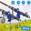 2Pcs Fishing Rod Holders For Bank Fishing 360Â° Omni-Directional Stainless Steel Detachable Fishing Pole Holders for Ground Beach Sand Stand Summer Fi