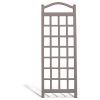 76-inch Tall Mocha Tan Brown Vinyl Garden Trellis