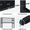 Heavy Duty Black Metal Kitchen Baker's Rack Microwave Stand Shelving Unit