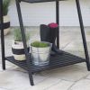 Modern Potting Bench Garden Table Outdoor Bakers Rack Shelving Unit