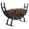 Round Crescent Firewood Rack - One Fourth Cord Log Storage