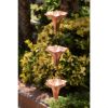 Copper 8.5 Ft Flower Blossom Rain Chain Downspout