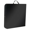Black 6-Ft Centerfold Folding Table with Weather Resistant Top