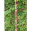 Handmade 8.5 Ft Solid Copper Tulip Rain Chain