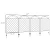 4 Pack Steel Foldable Fence Arch Trellis Panel Animal Barrier