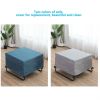 Folding Rollaway Guest Bed Frame Ottoman with Mattress and Casters
