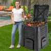 Outdoor 105 Gallon Compost Bin for Home Garden Composting
