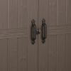 Outdoor 3 x 6-ft Storage Shed in Taupe Brown Polypropylene