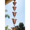 Pure Copper 8.5-Ft Bell Cone Shape Rain Chain