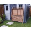 Outdoor Folding Wooden Potting Bench Garden Trellis with Storage Space