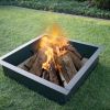 Heavy Duty Square Steel Fire Pit