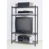 4-Shelf Black Metal Wire Shelving Unit - Each Shelf Holds up to 350 lbs