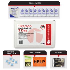 3 Day Quick Grab Kit In Resealable Box