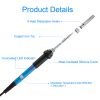 Soldering Iron 110V/60W Adjustable Temperature (392â„‰-842â„‰) PCB Electric Welding Iron with 5Pcs Different Tips
