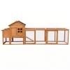 Forbidden to Sell on Temu Large Chicken Coop with Run and Nest Box and Removable Tray, Hen House for 4-6 Chickens, Outdoor Weatherproof Small Animal C