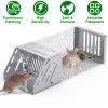 Automatic Continuous Rat Trap Single Door Mouse Cage Humane Live Animal Trap Cage Indoor Outdoor for Small Rodents Mice Voles