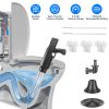 Electric Toilet Plunger with Air Pressure Gauge Rechargeable Drain Clog Remover with 3 Plunger Heads 0-8 Bar High Pressure Air Drain Blaster for Toile