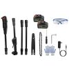6in Cordless Pole Saw 7.4FT Maximum Extendable Length 35FT/S Speed Electric Pole Chainsaw 2Pcs 3.0Ah Batteries And Charger Included For Pruning Trimmi