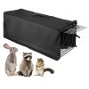 31x12x11â€ Heavy Duty Folding Live Animal Trap Cage With Waterproof Cover Humane Easy To Catch And Release Trap For Stray Cats Raccoons Squirrel Skun