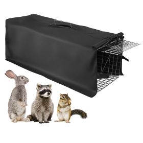 31x12x11â€ Heavy Duty Folding Live Animal Trap Cage With Waterproof Cover Humane Easy To Catch And Release Trap For Stray Cats Raccoons Squirrel Skun